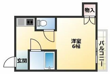 夕張マンション【4階】の間取り