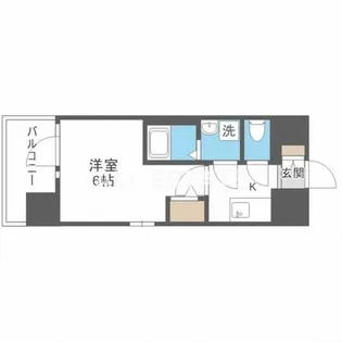 エスリード大阪NAGAHORI GATE【9階】の間取り