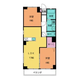 近藤ハイツ【5階】の間取り