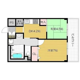 サンリスタ守口【4階】の間取り