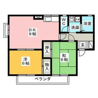 メゾンエルフ A棟【2階】の間取り