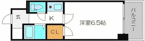ラピス長柄橋【9階】の間取り