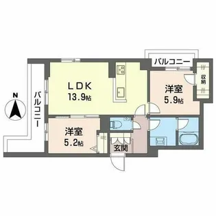 シャーメゾン ウエストステイ【0401号室】の間取り