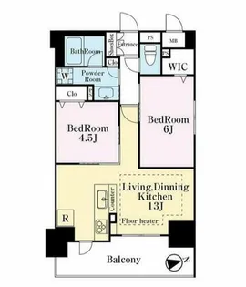 プレサンスロジェ上前津駅前【14階】の間取り