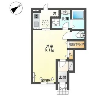 メゾンかのん【1階】の間取り