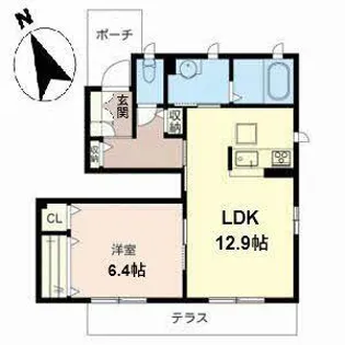 パークヒルズ陵南【0111号室】の間取り