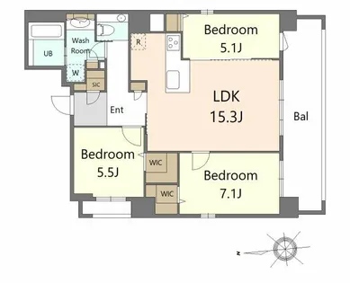 S-RESIDENCE大手門awesome【2階】の間取り