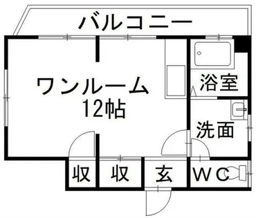 マキシム中津口【4階】の間取り