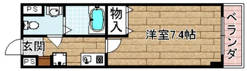 パステル神山【302号室】の間取り