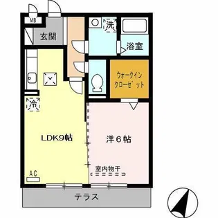クラージュ【1階】の間取り