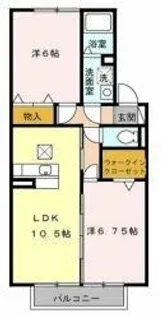 プルミエ慶【1階】の間取り