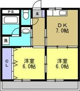 ニューパークメゾン半田【4B号室】の間取り