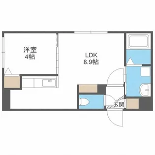 フォレスタ琴似【1階】の間取り