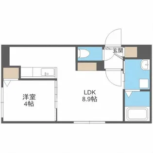 北海道札幌市西区二十四軒四条7丁目【マンション】の間取り