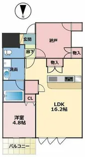 スプランディッド上本町WEST【13階】の間取り
