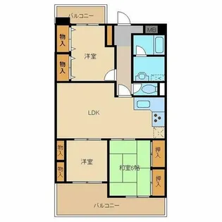 シティコーポ千代田【9階】の間取り
