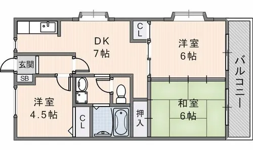 エストフローラ【101号室】の間取り