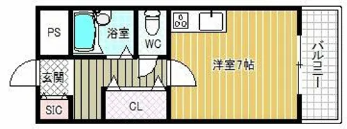 サンファミール【3階】の間取り