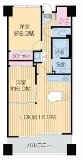 ネット堺筋クレア【9階】の間取り