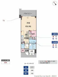 ウェルブライト博多ステーション【903号室】の間取り