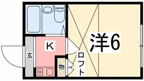 メゾン・ド・KY西飾磨【107号室】の間取り
