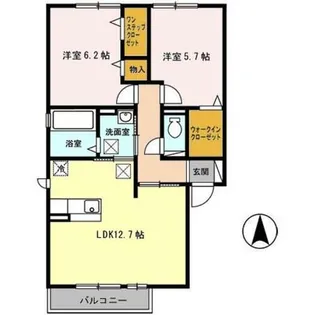 アムール エステート【1階】の間取り