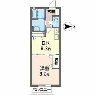カーサ AN(アン)【2階】の間取り