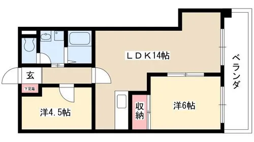 スカイライフ新宿【605号室】の間取り