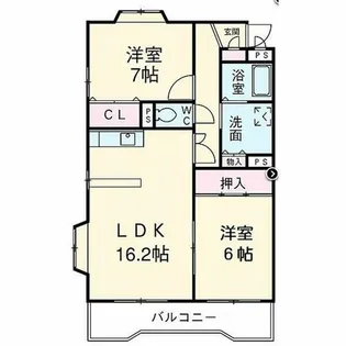 アネックス森岡Ⅲ【303号室】の間取り