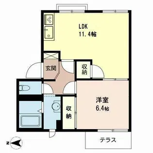 グレースハイム【1階】の間取り