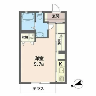 プチ・オランジェ【0102号室】の間取り