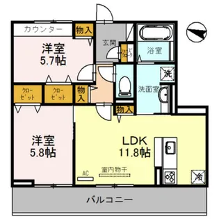 シャルマンコート アン【3階】の間取り