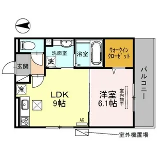 Cozy Cote 西野【3階】の間取り