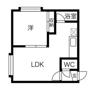 プライムハウス澄川壱番館【2階】の間取り