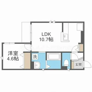 ラ・カーサドルチェ海老江【2階】の間取り