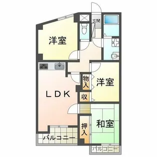 ベルトピア塩屋I【2階】の間取り