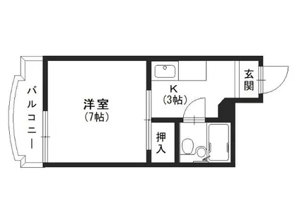 ルミエール白梅【207号室】の間取り