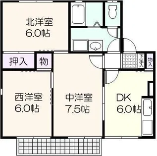 プロヴァンス飯村【2階】の間取り