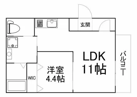 レジデンスコート京橋【2階】の間取り