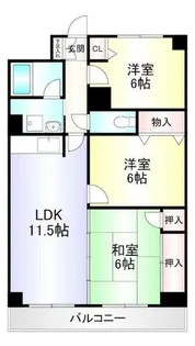 ギャラン中井【7階】の間取り
