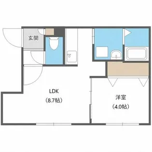 HORUS【4階】の間取り