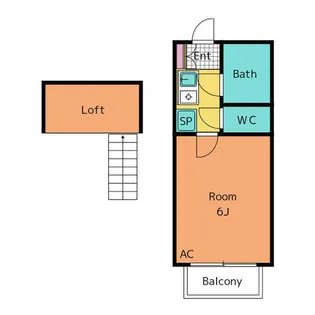 1Kの間取り画像