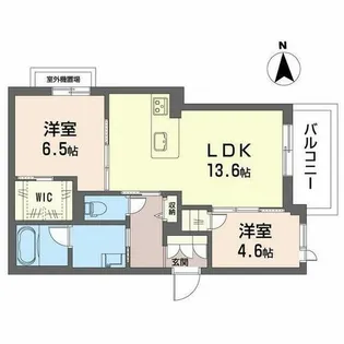 シャーメゾンフラット ヒル【0302号室】の間取り