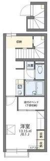 レオパレスあわの【206号室】の間取り