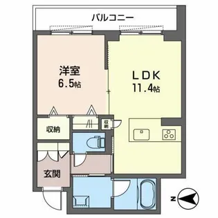 コンフォーザ 南館【0308号室】の間取り