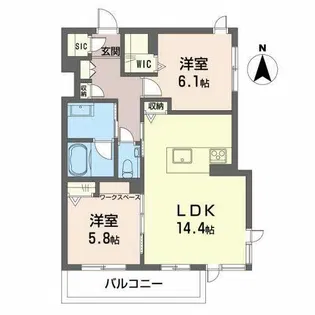 ハイグランド覚王山【0203号室】の間取り