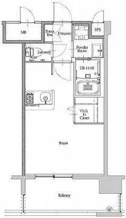 エンクレスト博多駅南STREET【10階】の間取り