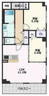 レリーフ五月が丘【3階】の間取り
