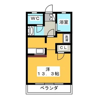 OS・SKYマンション鹿子【4階】の間取り