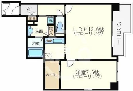 BRAVI南堀江【9階】の間取り